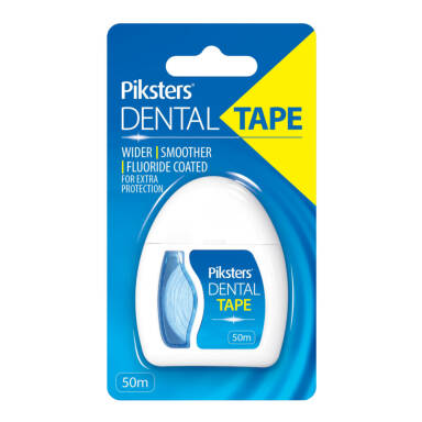PIKSTERS Dental Tape 50m - taśma dentystyczna PTFE delikatna i mocna (E1305)