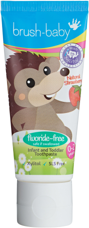 brush-baby Strawberry pasta do zębów dla dzieci bez fluoru