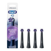 BRAUN Oral-B iO Radiant White BLACK 4szt. - końcówki wybielające do szczoteczki magnetycznej Oral-B iO