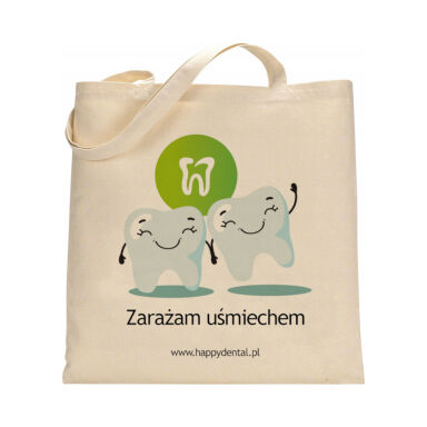 HAPPYDENTAL torba bawełniana na zakupy