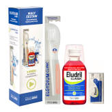 ELUDRIL zestaw pozabiegowy MAŁY - płyn Eludril Classic 200ml + szczoteczka pooperacyjna + Elugel 1,2ml