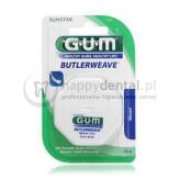 GUM Butlerweave Floss 55m (1155) - płaska nić dentystyczna, woskowana