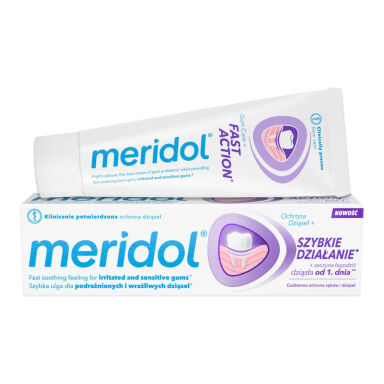 MERIDOL Gum Protection + FAST ACTION 75ml - pasta do zębów ochrona dla dziąseł + szybkie działanie