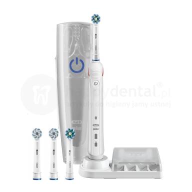 BRAUN Oral-B SMART 4000 Szczoteczka elektryczna  Oral-B D601.545.3X WHITE z 4 końcówkami