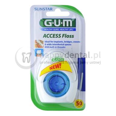 GUM Butler ACCESS Floss 50szt. (3200) - puszysta nitka dentystyczna na rolce