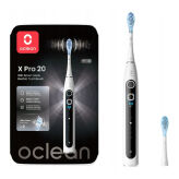 OCLEAN X PRO 20 WHITE - szczoteczka soniczna w kolorze białym z 2 końcówkami
