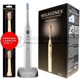 MEGASONEX  M8 szczoteczka ultradźwiękowa i soniczna + 2 końcówki MEDIUM z rabatem -33%
