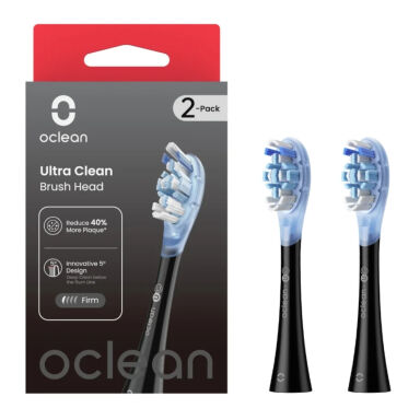 OCLEAN Ultra Clean Black 2szt. - standardowe końcówki do szczoteczek sonicznych Oclean czarne