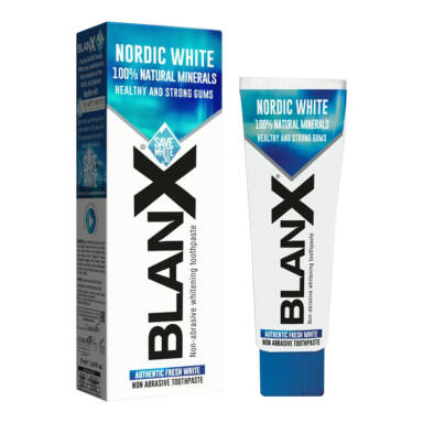 BLANX Nordic White 75ml - pasta wybielająca w 100% z naturalnych minerałów