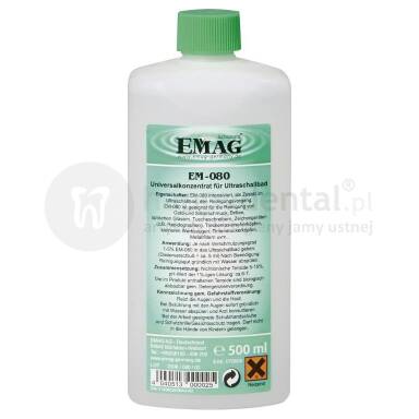 EMAG EM-080 Uniwersalny koncentrat czyszczący 500ml - płyn do myjki ultradźwiękowej