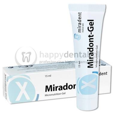 MIRADENT Miradont-Gel 15ml żel na afty, uśmierza ból, a także hamuje stany zapalne