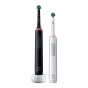 BRAUN Oral-B PRO-3 3900 Black White - zestaw dwóch szczoteczek elektyrcznych Oral-B w kolorze białym i czarnym - 2