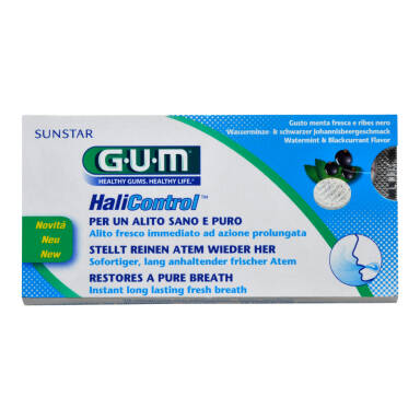 GUM Butler HaliControl 10szt. (3060) - tabletki do ssania zwalczające nieświeży oddech (halitozę)