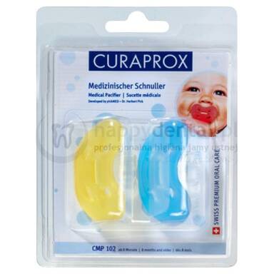 CURAPROX CMP 101 Rozmiar.1 - dwa medyczne smoczki dla niemowlaka do 7 miesiąca