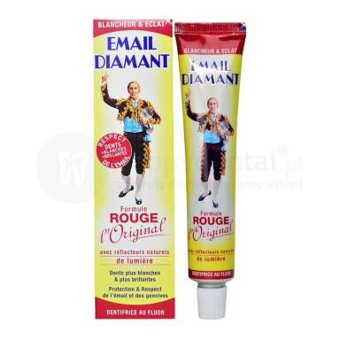 EMAIL DIAMANT Rouge Original 75ml wybielająca, czerwona pasta do zębów