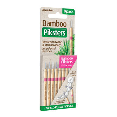 PIKSTERS BAMBOO Original 8szt. - bambusowe szczoteczki międzyzębowe - WYBIERZ ROZMIAR