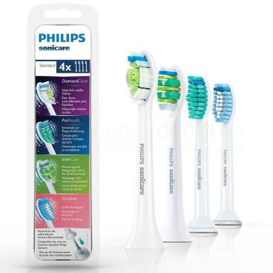 Philips SONICARE Combo MIX HX6004 Standard - zestaw 4 końcówek do szczoteczek sonicznych