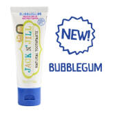 JACK-N-JILL BubbleGum + Xylitol 50g - naturalna pasta do zębów dla dzieci z dużą zawartością Xylitolu