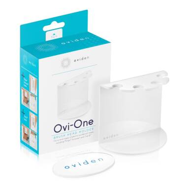  OVIDEN® Ovi-One WHITE uchwyt na 4 końcówki do szczoteczek elektrycznych rotacyjnych, sonicznych oraz ultradźwiękowych