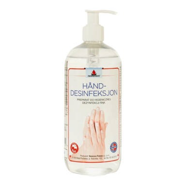 NORENCO Hand-Desinfeksjon płyn 500ml - płyn do dezynfekcji rąk z pompką