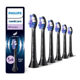 SONICARE Philips SENSITIVE S2 HX6056/88 BLACK 6szt. - najdelikatniejsze końcówki do szczoteczek sonicznych Sonicare