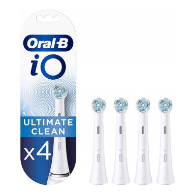 BRAUN Oral-B iO Ultimate Clean WHITE 4szt. - końcówki do szczoteczki magnetycznej Oral-B iO