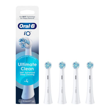 BRAUN Oral-B iO Ultimate Clean WHITE 4szt. - końcówki do szczoteczki magnetycznej Oral-B iO