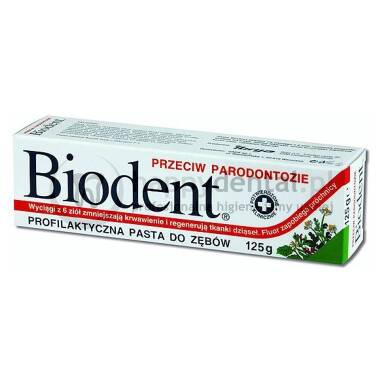 BIODENT 125g - profilaktyczna pasta do zębów przeciw paradontozie