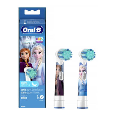 BRAUN  Oral-B KIDS Extra Soft 2szt. EB10S-2 - końcówki do szczoteczki dla dzieci - wersja FROZEN (kraina lodu)