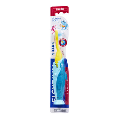ELGYDIUM Pocket KIDS Shark 1szt. - podróżna szczoteczka do zębów dla dzieci