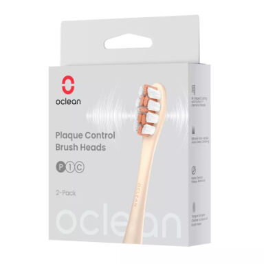 OCLEAN Plaque Control P1C8 Gold 2 szt. - końcówki do szczoteczek sonicznych Oclean w kolorze złotym