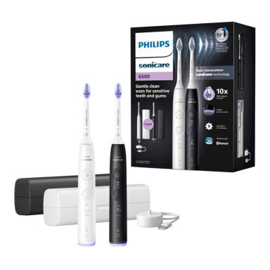 Philips SONICARE 6500  HX7419/01 DUO Black & White  - zestaw dwóch szczoteczek sonicznych Sonicare