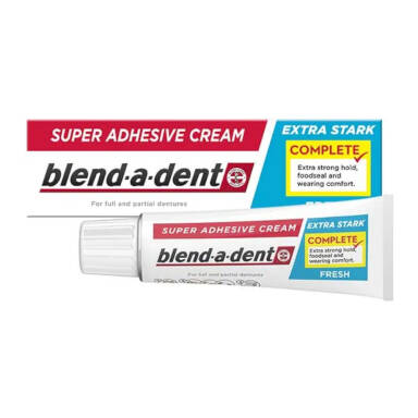 BLEND-A-DENT Extra Stark Fresh 47g - klej do protez zapewniający uczucie świeżości (niebieski)