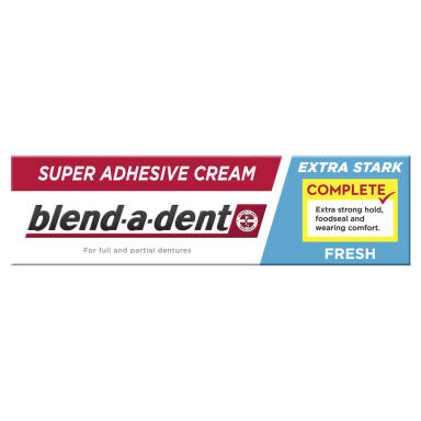 BLEND-A-DENT Extra Stark Fresh 47g - klej do protez zapewniający uczucie świeżości (niebieski)