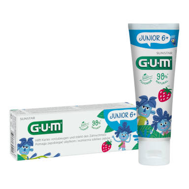 GUM Butler Junior 50ml (3004) - pasta dla dzieci (6+) o smaku truskawkowym