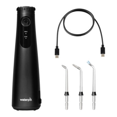 WATERPIK WF-26 Cordless Plus BLACK 1szt. - irygator bezprzewodowy do zębów z 3 końcówkami