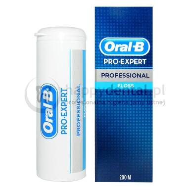 ORAL-B nić Pro-Expert Professional Floss 200m - nic dentystyczna woskowana DŁUGA ROLKA
