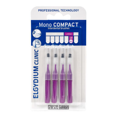 ELGYDIUM Mono COMPACT-5 (purpurowe) 4szt. - szczoteczki międzyzębowe 1,8mm