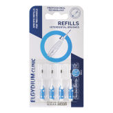 ELGYDIUM Clinic TRIO Refills 0,8mm niebieskie 4szt. - wkłady szczoteczek międzyzębowych do uchwytów Elgydium Clinic TRIO