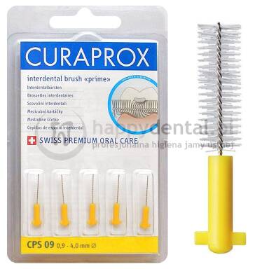CURAPROX CPS  09 Prime 5szt. (żółte) - końcówki do szczoteczek międzyzębowych