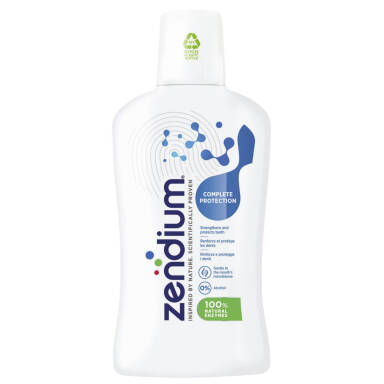 ZENDIUM COMPLETE PROTECTION 500ml - płyn ochronny z enzymami do codziennej pielęgnacji jamy ustnej wspomagający naturalne właściwości śliny