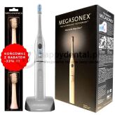 MEGASONEX  M8 szczoteczka ultradźwiękowa i soniczna + 2 końcówki SOFT z rabatem -33% !!