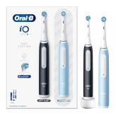 BRAUN Oral-B iO 3  Duo Pack BLACK&BLUE - zestaw szczoteczek magnetycznych do zębów Oral-B w kolorze czarnym i niebieskim (E1772)