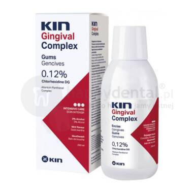 KIN Gingival COMPLEX płyn z chlorheksydyną 0,12% (antyseptyka) 250ml