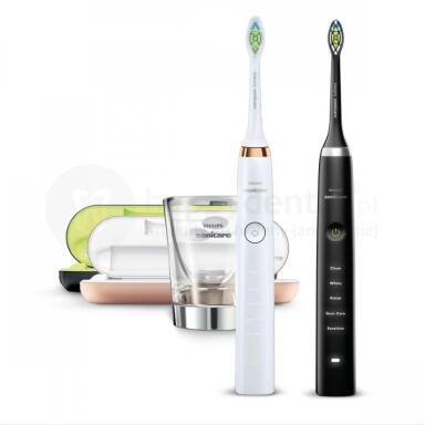 SONICARE Philips DiamondClean HX9392/39 zestaw dwóch szczoteczek sonicznych - ZŁOTA i CZARNA