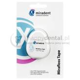 MIRADENT Mirafloss  Tape 20m - Taśma dentystyczna powlekana teflonem