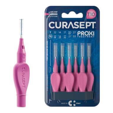 CURASEPT PROXI Treatment T10 fuksja 1,0mm 6szt. - szczoteczki międzyzębowe ISO 2