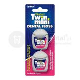 PIKSTERS Dental Floss TWIN nici dentystyczne woskowane w małych, 8m opakowaniach - 2 sztuki (E1282)