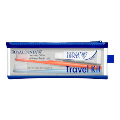 ROYAL DENTA Travel KIT SILVER - dwie szczoteczki do zębów Royal Denta SILVER SOFT + pasta Royal Denta SILVER 20g