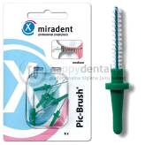 MIRADENT zPic-Brush szczoteczki 6 szt. 2,2mm (zielone) - Zestaw szczoteczek międzyzębowych - PRODUKT DOSTĘPNY NA ZAMÓWIENIE ! !